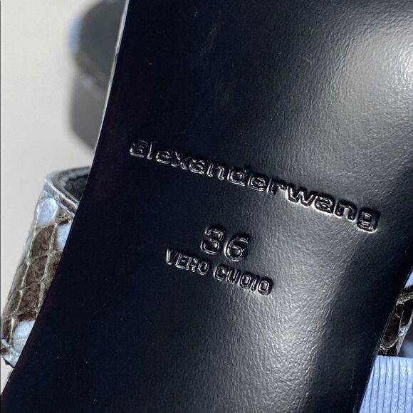Alexander Wang snakeskin embossed mules size 36 - Picture 12 of 12